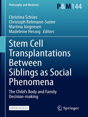 cover image of Stem Cell Transplantations Between Siblings as Social Phenomena